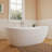 Fslefay 53'' Freestanding Bathtub Solid Surface Deep Soaking Tubs
