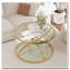 Table basse moderne en verre 31,50 "avec 2 niveaux-204540137