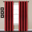 Panneau de rideau simple de couleur unie avec œillets -798664932-804977049