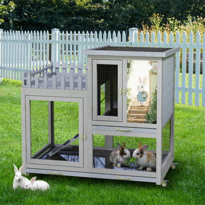 Carrisa Weather Resistant Rabbit Hutch with Ramp