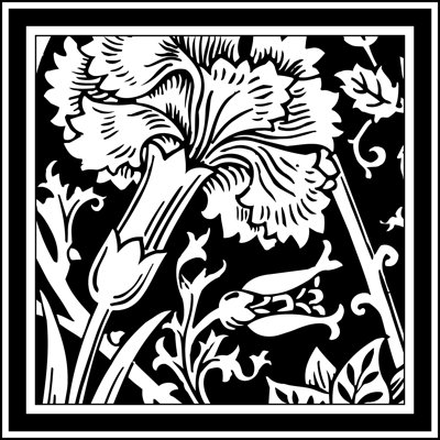 Printed Graphic Floral Motif I (D) by Vision Studio - Wrapped Canvas Print