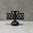 Flip Desk Clock (Black), Retro Vintage Design Auto Flip Desk/Table Clock Large Number Battery Powered Internal Gear Operated