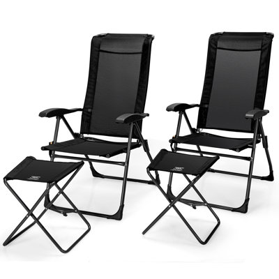 Sadik Folding Beach Chair by Arlmont & Co.