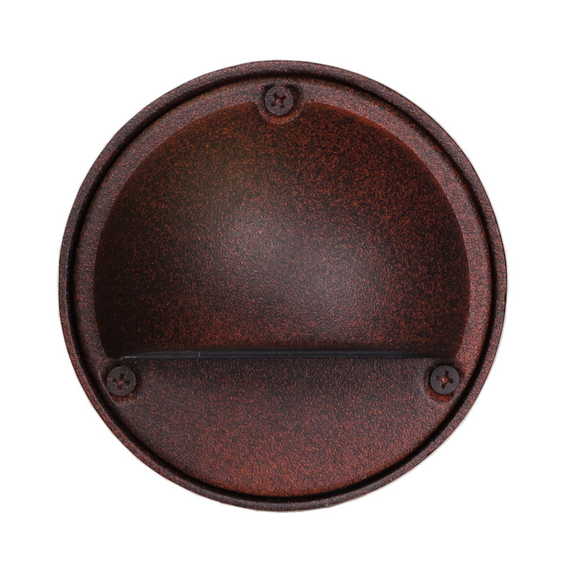 Rust Aluminum Low Voltage Outdoor Pathway Light with Frosted Glass Lens