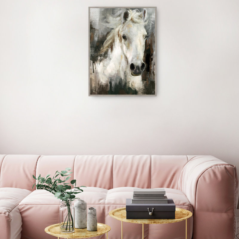 Casper by Studio Arts Canvas Art Print, 41" H x 31" W, Light Gray Framed
