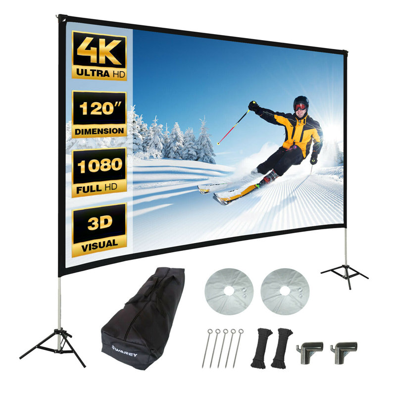 HMOREY Outdoor Portable Projector Screen Projector Screen