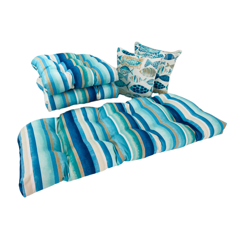 Coussin de siège d'extérieur 5 pièces