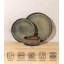  Ensemble de 24 assiettes et bols en porcelaine légère 24 pièces, ensemble de vaisselle en céramique pour 8 personnes, ensemble de vaisselle résistant aux rayures, va au micro-ondes et au lave-vaisselle, moka Coca-40069598