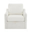 Fauteuil pivotant avec tissu chenille doux