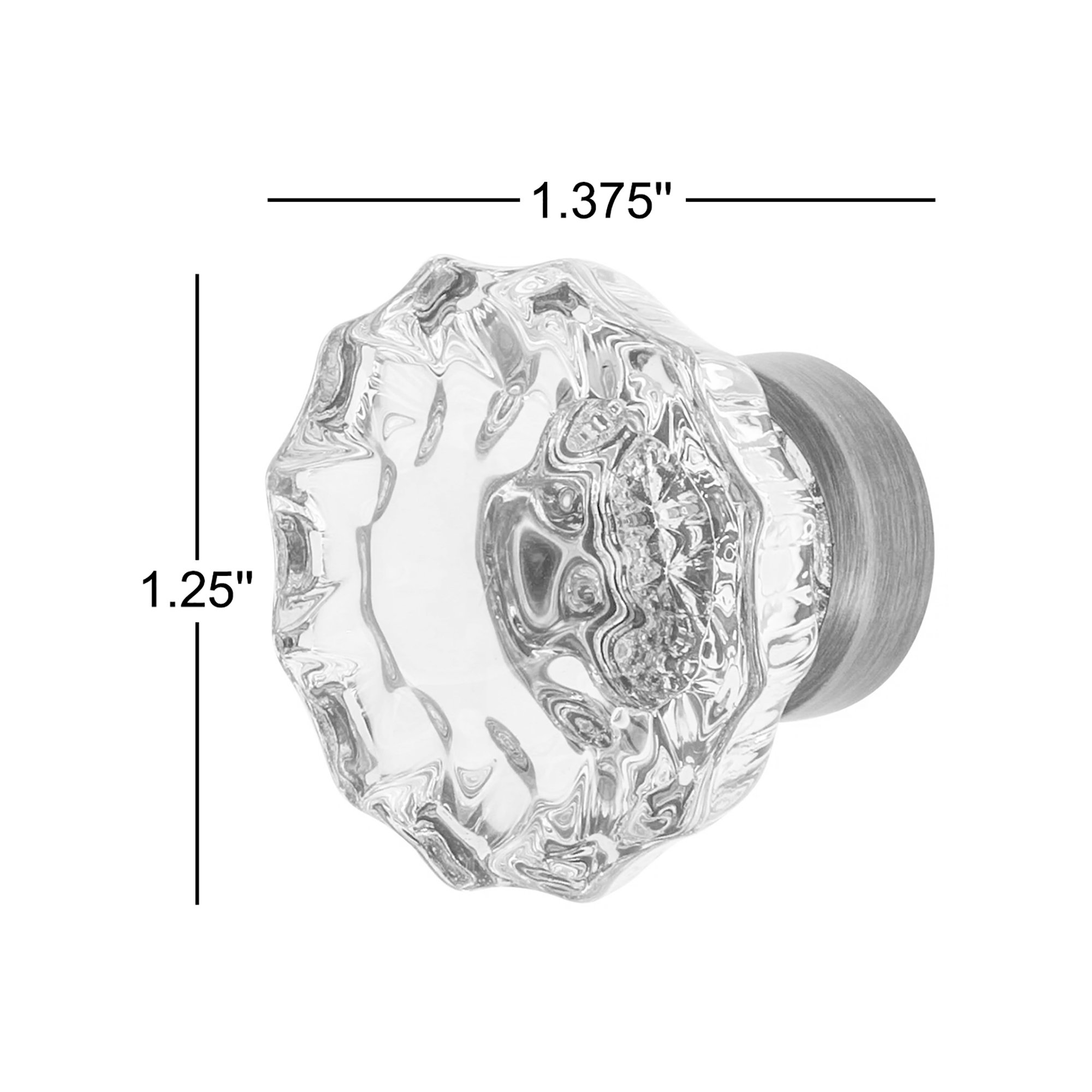 Nostalgic Warehouse Crystal 1 3/8" Cabinet Knob, Antique Brass