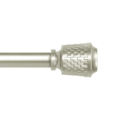 5/8" Single Curtain Rod With Vieve Finials
