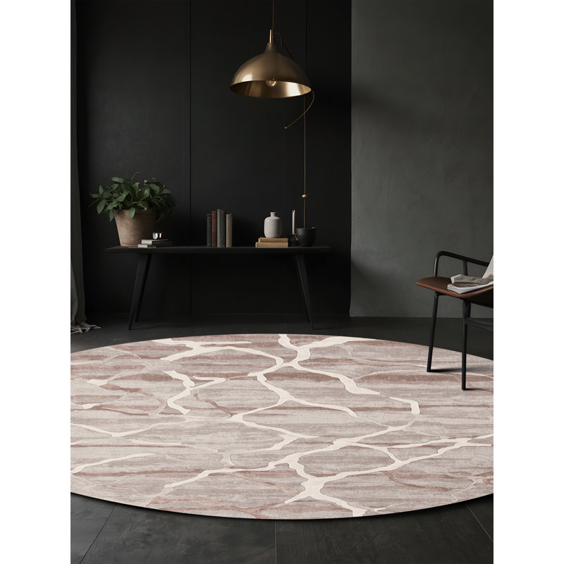 Tapis gris soyeux et moelleux, Rectangle 2 pi x 3 pi