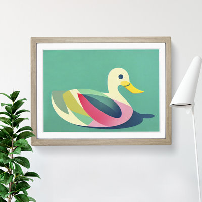 Dramatic Abstract Duck - Single Picture Frame Print