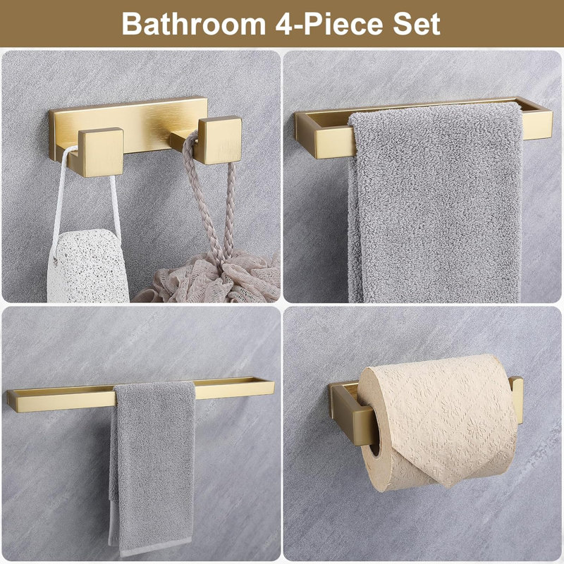 4 - Piece Bathroom Hardware Set