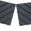 Carreaux de terrasse en plastique à emboîtement, paquet de 44 tuiles de patio, 12 po x 12 po carré extérieur imperméable à l'eau, toutes saisons, extérieur et intérieur-114201562