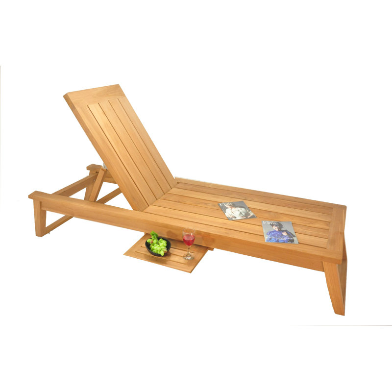 Veranda Outdoor Teak Chaise Lounge