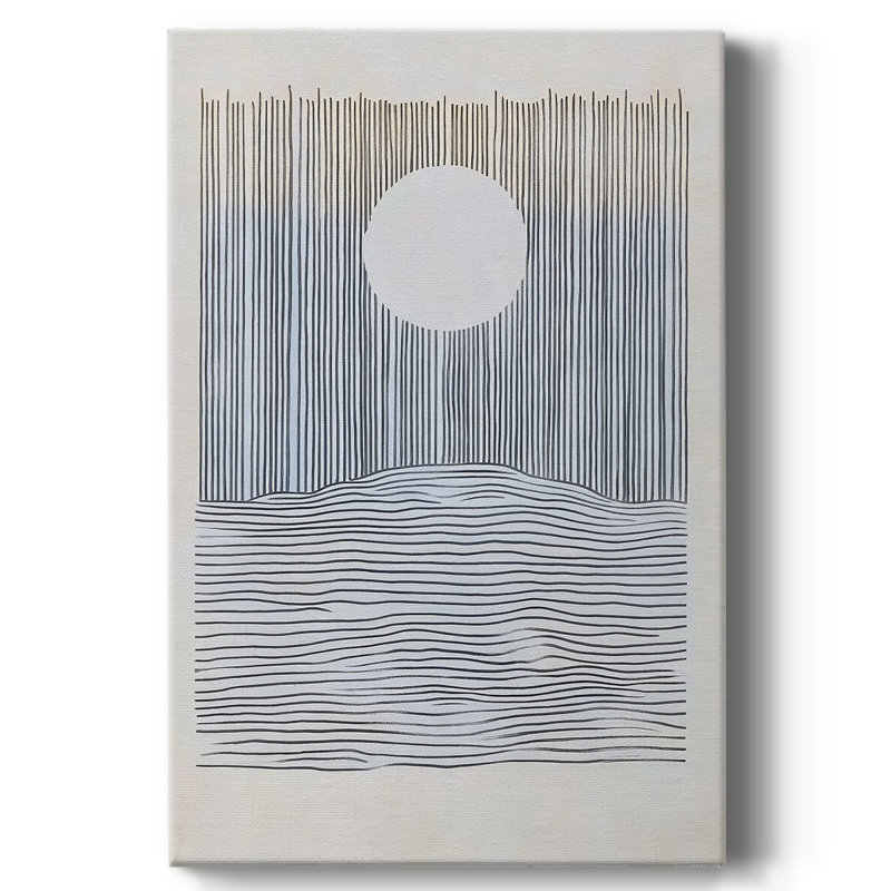 Toile tendue abstraite DII Gallery - prête à être accrochée, H 48 po x l 32 po