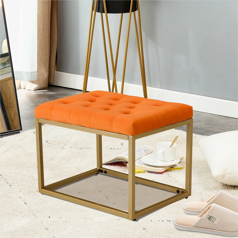 Banc en métal Latifat, Orange
