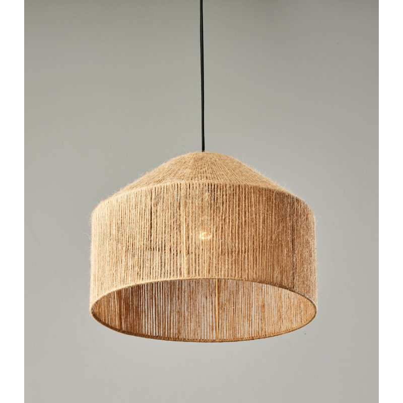 Lowan 1 - Light Matte Black Dome Pendant