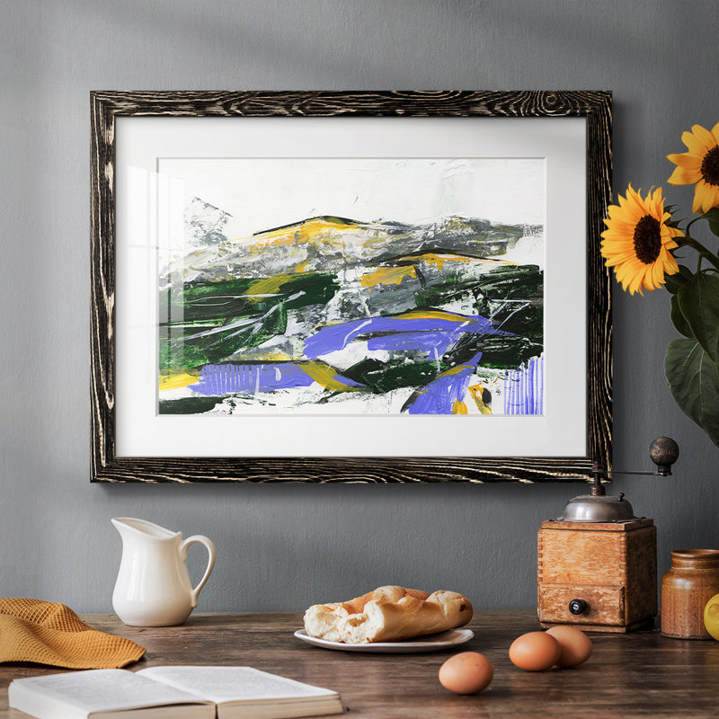" Silent Mountain II ", Black, 28" H x 42" W x 1.5" D