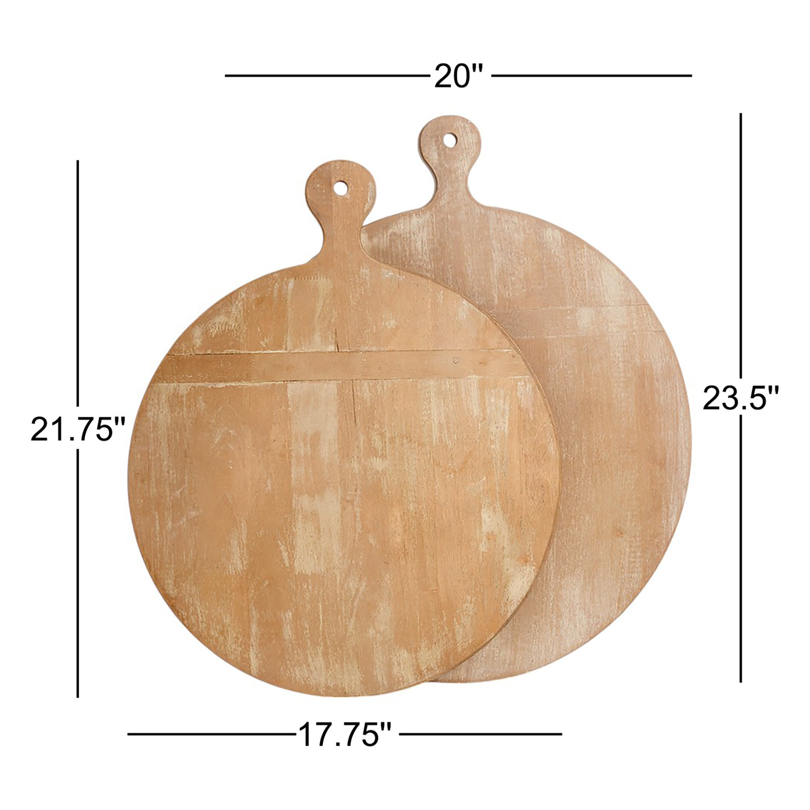 Jana 2-Piece Rubberwood Cutting Board Set