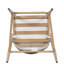 Chaise longue d'extérieur avec hauteur d'assise de 77 cm (30,25 po), cadre en aluminium, forme en PE, finition érable, style moderne, couleur rouille, profondeur de 50,7 cm (19,95 po), largeur de 55,9 cm (22,02 po), coussin d'eau de 97,3 cm (38,32 po), rembourrage en mousse.