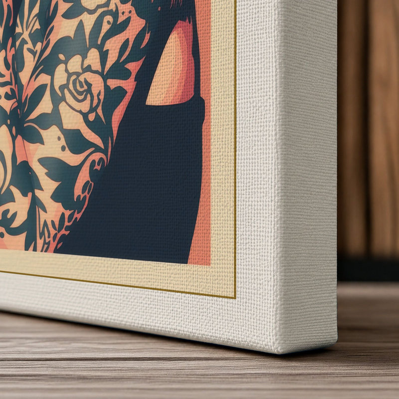 Platinum Confidence Pop Art - Wrapped Canvas, 36x24 - 91.4 x 61.0 cm, Cream Border