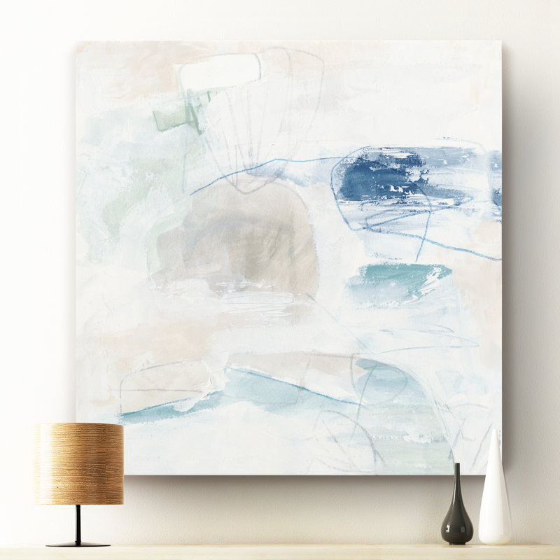 « pebble coast iii »-reproduction d’art sur toile, H 10 po x l 10 po x P 1,5 po, Toile tendue