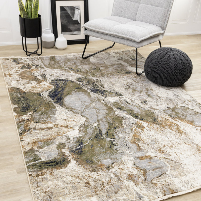Tapis antidérapant Nalae, Rectangle 5 pi 3 po x 7 pi 10 po
