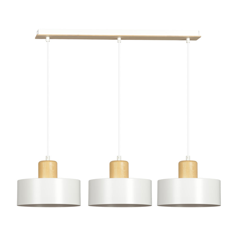 Ealf 3 - Light Kitchen Island Pendant, White