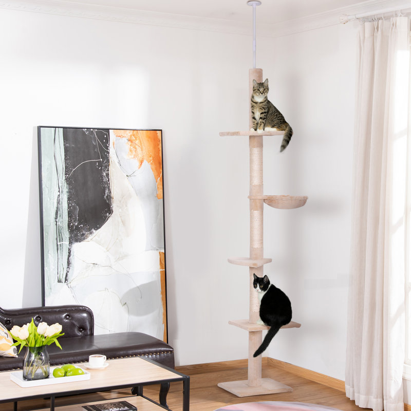 102" Wilhelmina Cat Tree or Condo, Beige