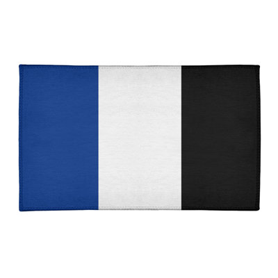 Tapis bleu/noir zone