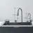 Flying Rain Stainles Steel Watefall Kitchen Sink with Pull Down Faucet 29.52inch