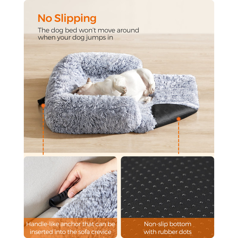 80x75x16cm Cotton Pet Bed, Light Grey
