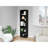 Sutton Slim Bookcase With Modern 5-Shelf Design-1210766695