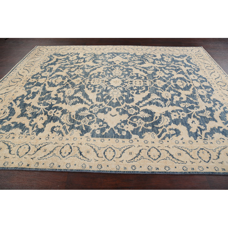 One-of-a-Kind 7'9" X 9'8" New Age Wool Area Rug in