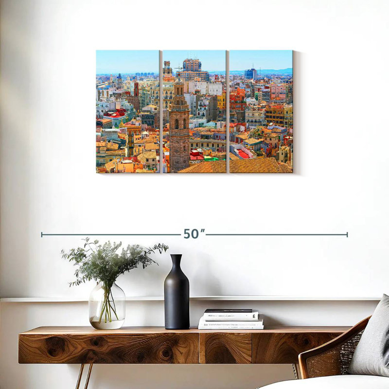 Rorry Valencia Cityscape, 20" H x 33" W