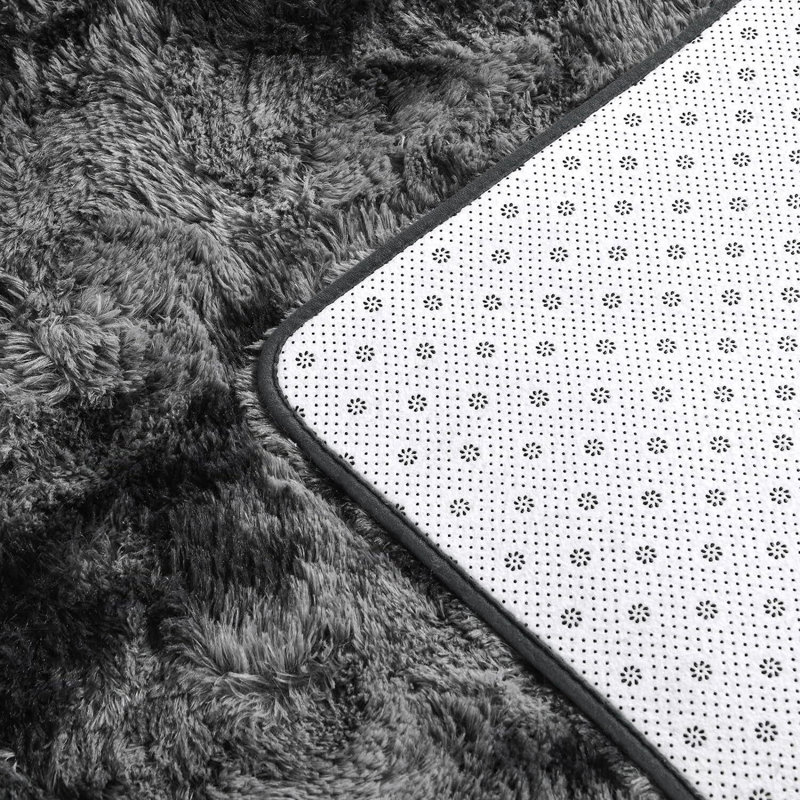 Caleta Machine Tufted Polyester Rug, Dark Grey, Rectangle 153 x 244cm