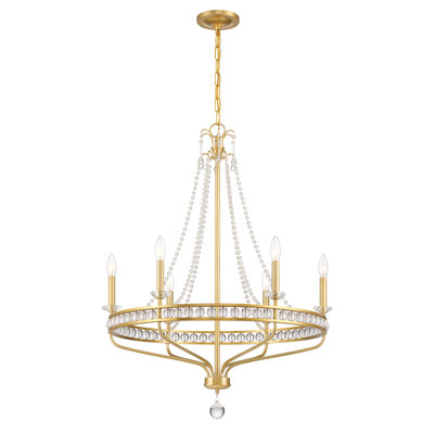Lustre en laiton vieilli 6 lumières Seville