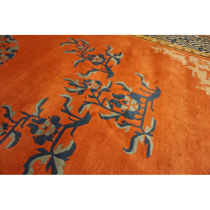 Antique Chinese Room Size Wool Rug