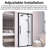 36" X 72" Semi-Frameless Pivot Hinged Glass Shower Door With 1/4" Tempered Glass