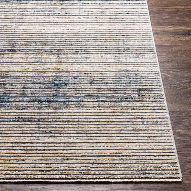Tapis gris à motif abstrait Cardiff, Rectangle 9 pi x 12 pi 2 po