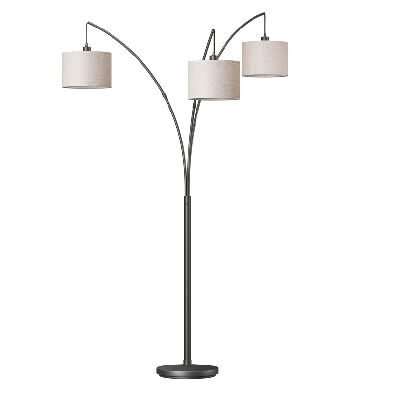 83'' 3-way Dimmable Arc Tree Floor Lamp With Rotary Switch