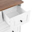 Commode de rangement blanche en bois à 5 tiroirs pour chambre ou bureau | Idée de cadeau