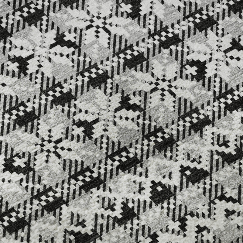 Premium Machine Washable Dockside AMF1820 Reindeers and Snowflakes Rug, Rectangle 2'6" x 3'10"