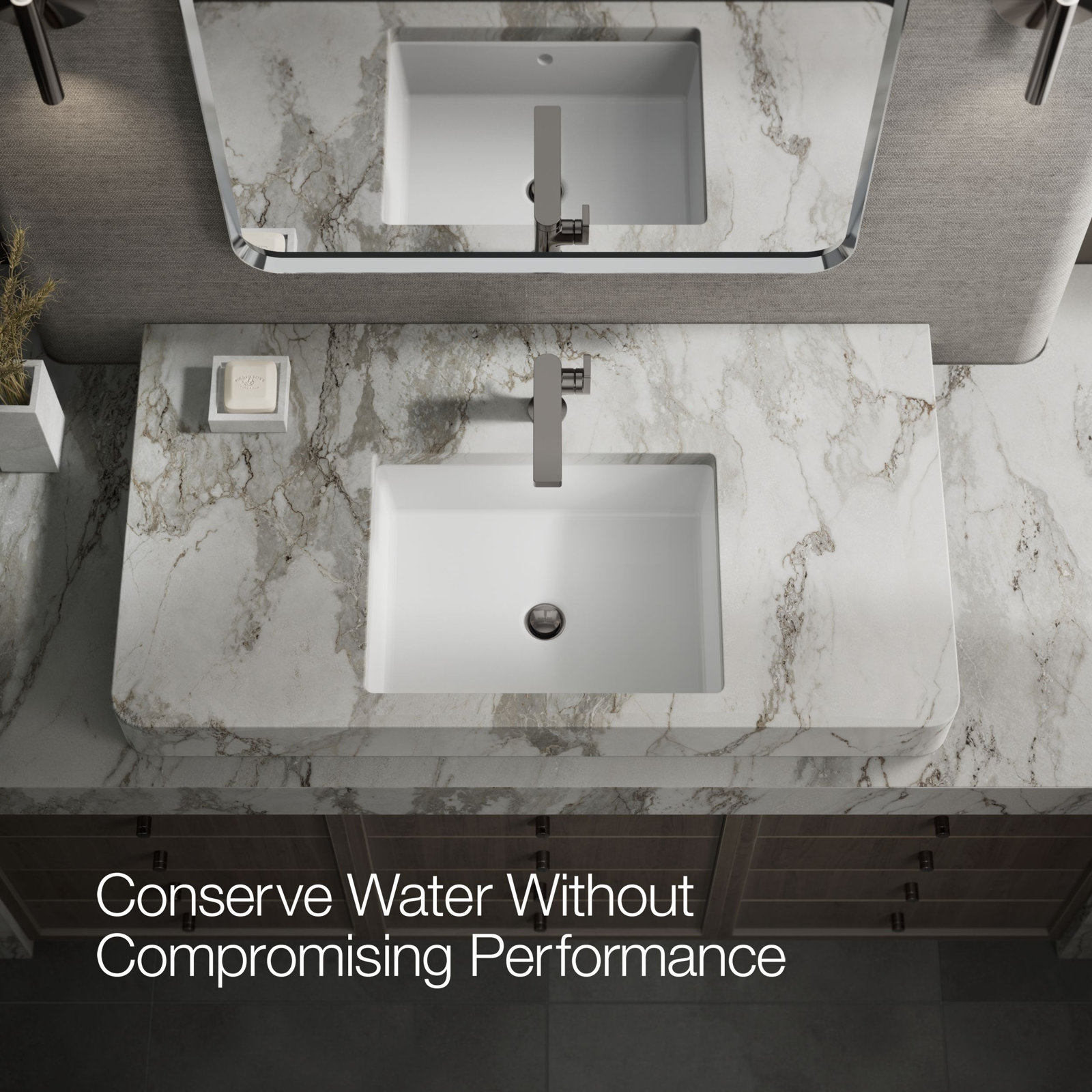 Composed Single-Handle Bathroom Faucet with Drain, Vibrant Titanium