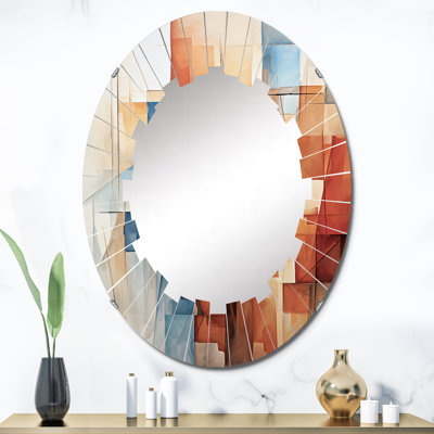 Hedding - Miroir mural moderne ovale