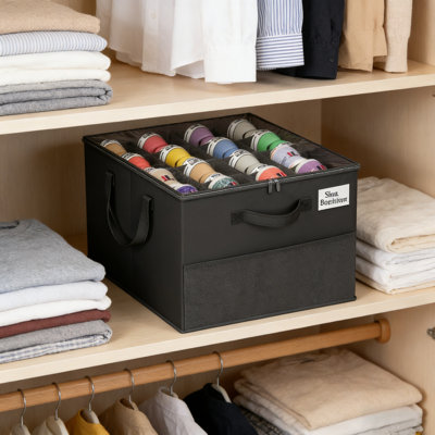 Ensemble de 2 range-chaussures en tissu Flexistore avec séparateurs réglables