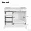 Meuble-lavabo 36 po avec lavabo en céramique et quatre tiroirs 36 po-110825166