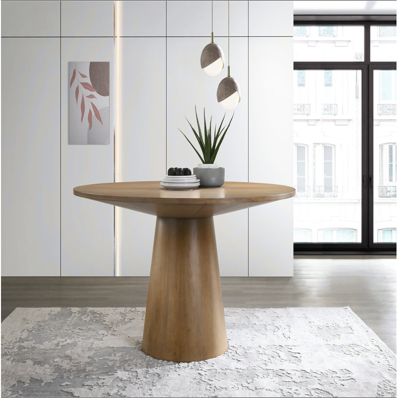 Table de salle à manger Jasper Driftwood, H 31 po x L 47 po x l 47 po, Bois
